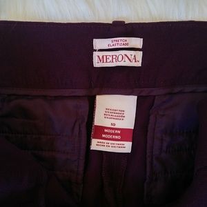 Merona Pants - Maroon cropped stretchy dress pants Merona Pants - Maroon cropped stretchy dress pants